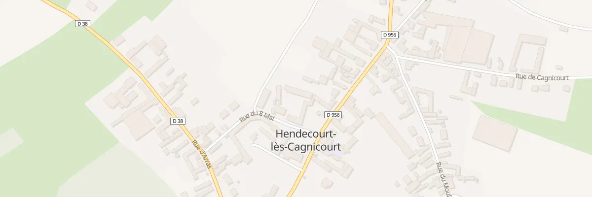 Plan du 2 Rue du Huit Mai à Hendecourt-lès-Cagnicourt