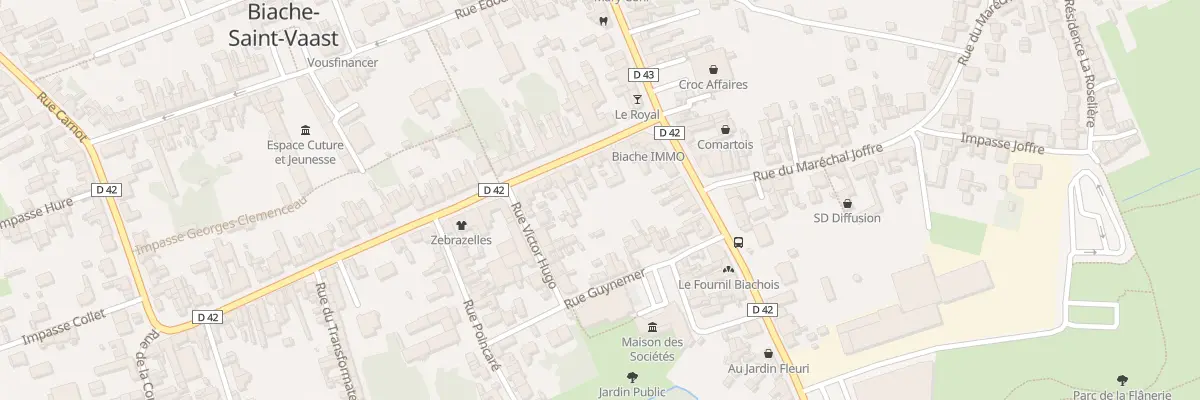 Plan du 8A Rue Georges Clemenceau à Biache-Saint-Vaast