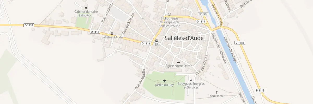 Plan du 1 Rue du Château à Sallèles-d’Aude
