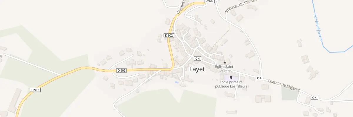 Plan du 5323 Fayet à Fayet