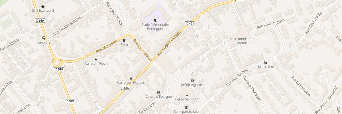Plan du 6 Rue Roger Salengro à Courrières