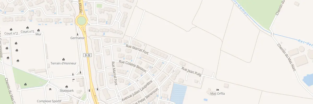 Plan du 39B Rue Marcel Fort à Cabestany
