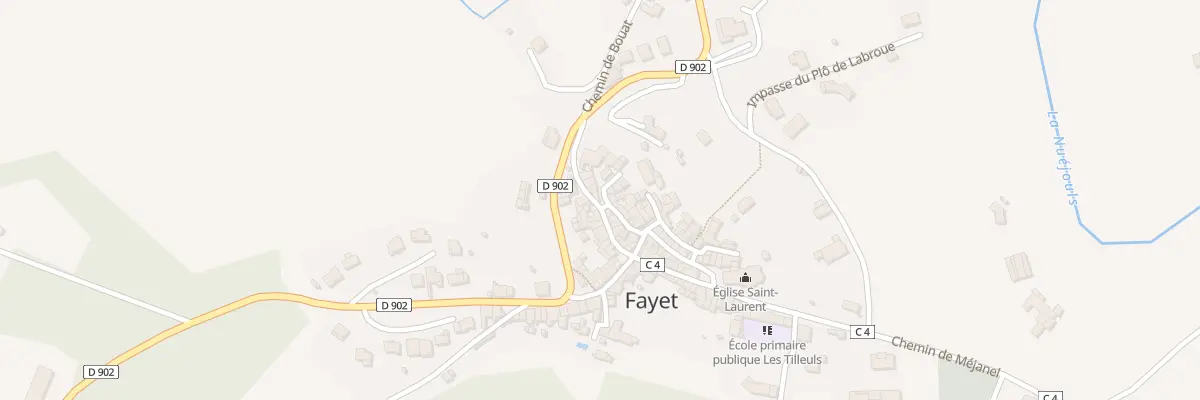 Plan du 5115 Fayet à Fayet