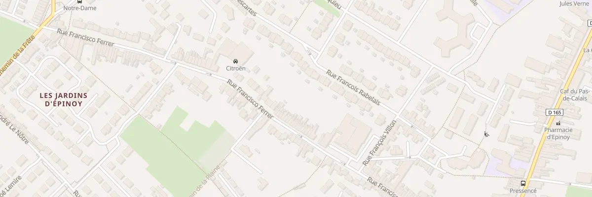 Plan du 284 Rue Francisco Ferrer à Carvin