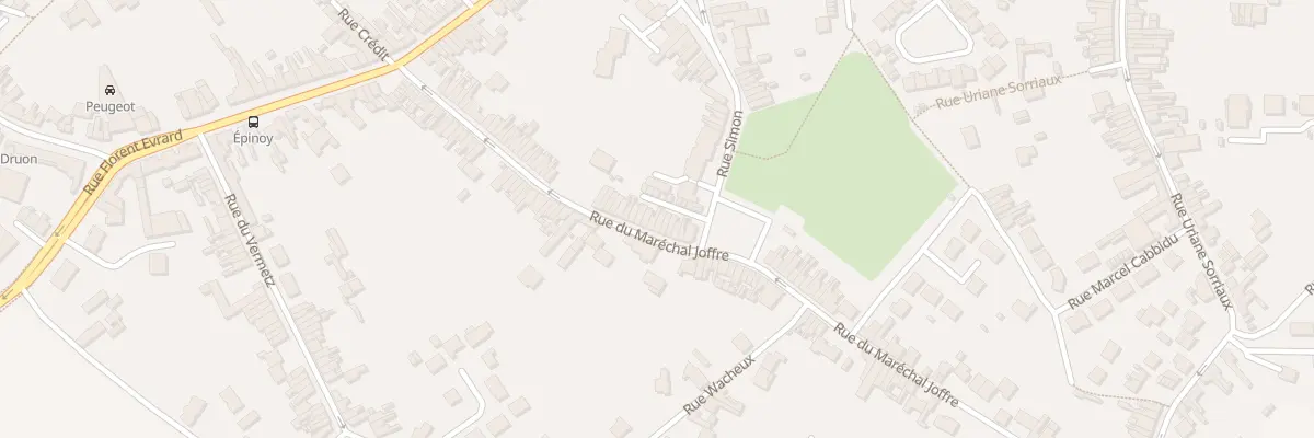 Plan du 71 Rue du Maréchal Joffre à Carvin