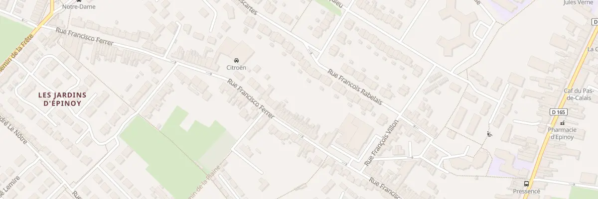 Plan du 280 Rue Francisco Ferrer à Carvin