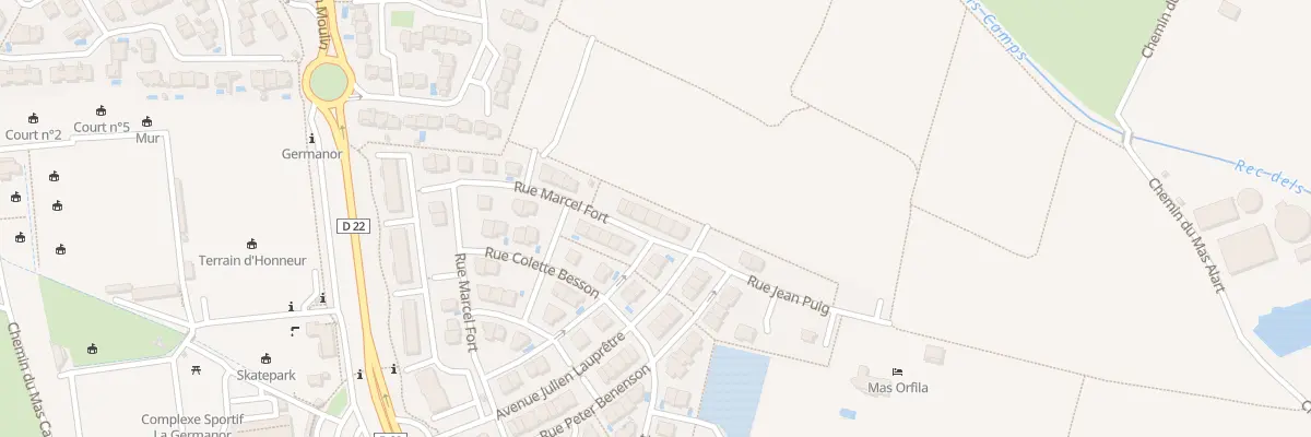 Plan du 41 Rue Marcel Fort à Cabestany
