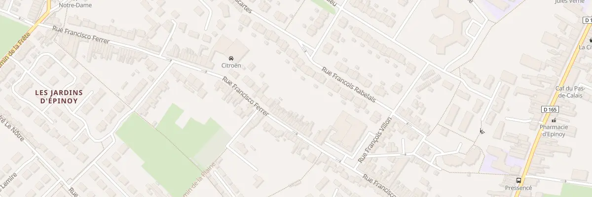 Plan du 276 Rue Francisco Ferrer à Carvin