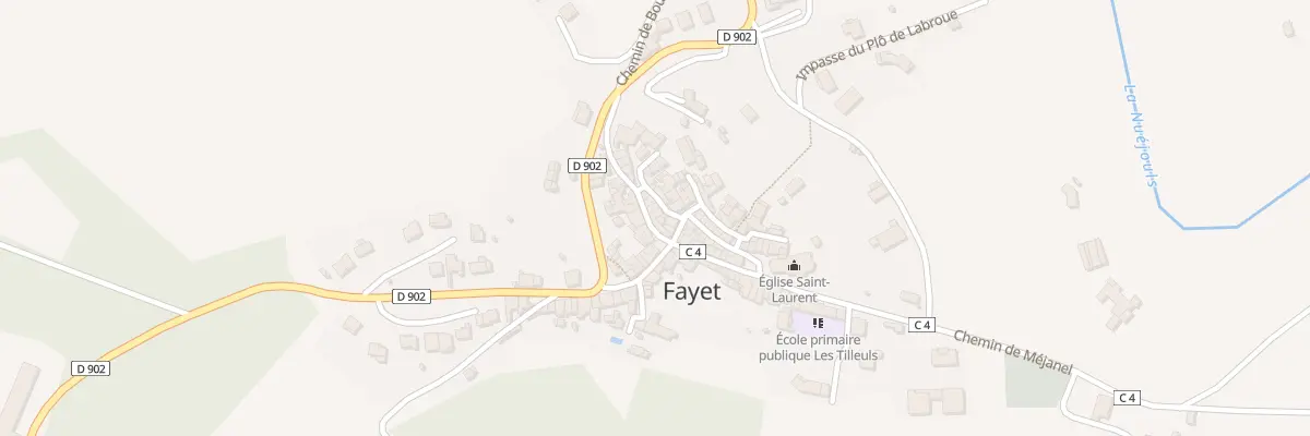 Plan du 5060 Fayet à Fayet