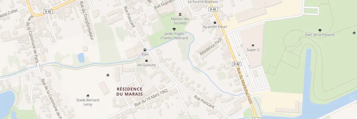 Plan du 30 Rue Poincare à Biache-Saint-Vaast