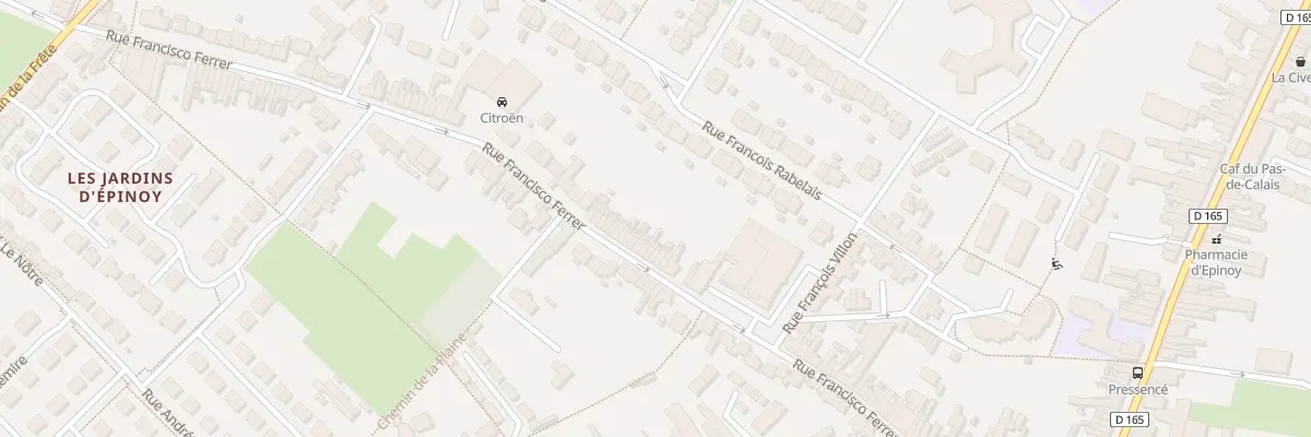 Plan du 258 Rue Francisco Ferrer à Carvin