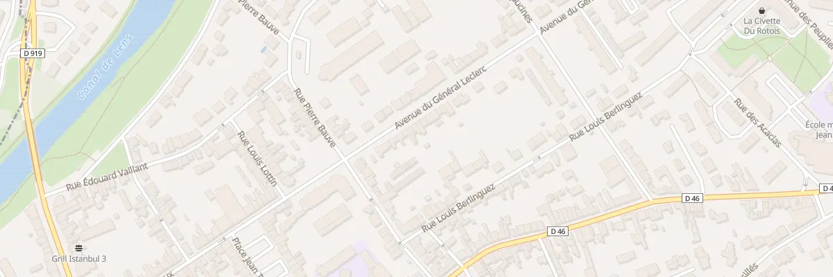 Plan du 10 Av du General Leclerc à Courrières