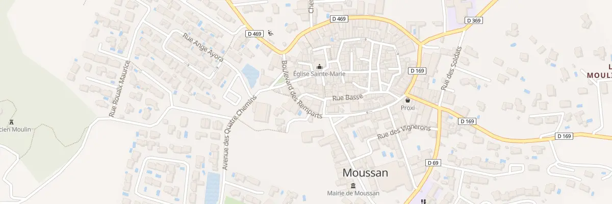 Plan du 6 Bd des Remparts à Moussan