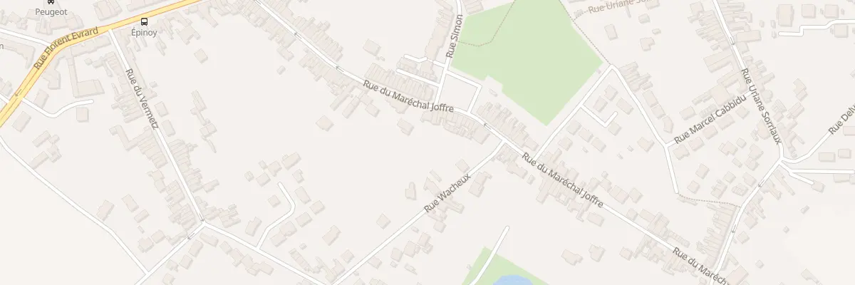 Plan du 58 Rue du Maréchal Joffre à Carvin