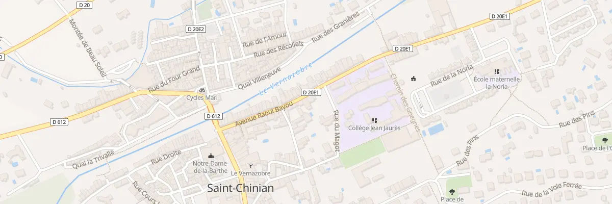 Plan du 34 Av Raoul Bayou à Saint-Chinian