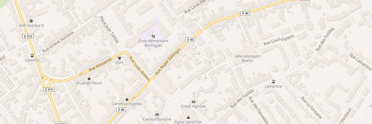 Plan du 18B Rue Roger Salengro à Courrières