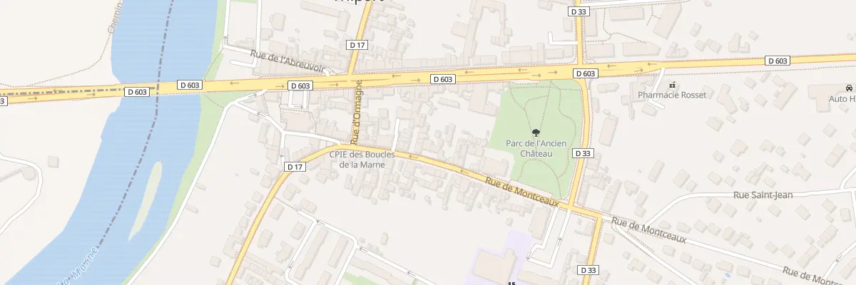Plan du 25 Rue de Montceaux à Trilport