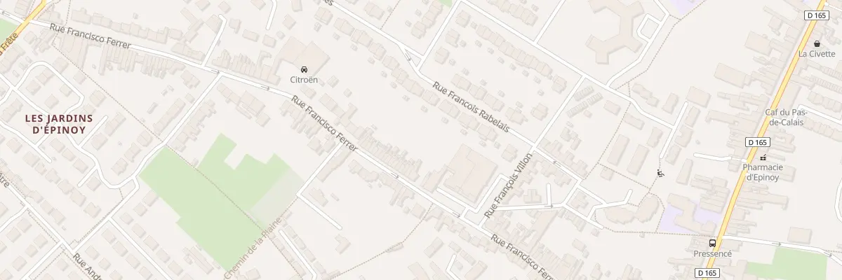 Plan du 244 Rue Francisco Ferrer à Carvin
