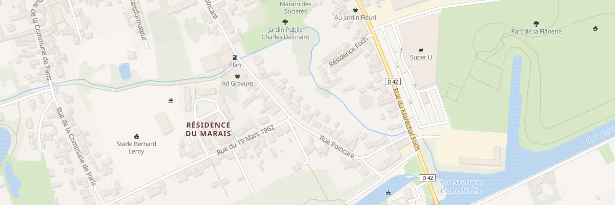 Plan du 42 Rue Poincare à Biache-Saint-Vaast