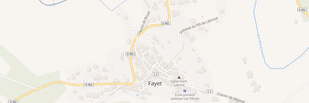 Plan du 5112 Fayet à Fayet