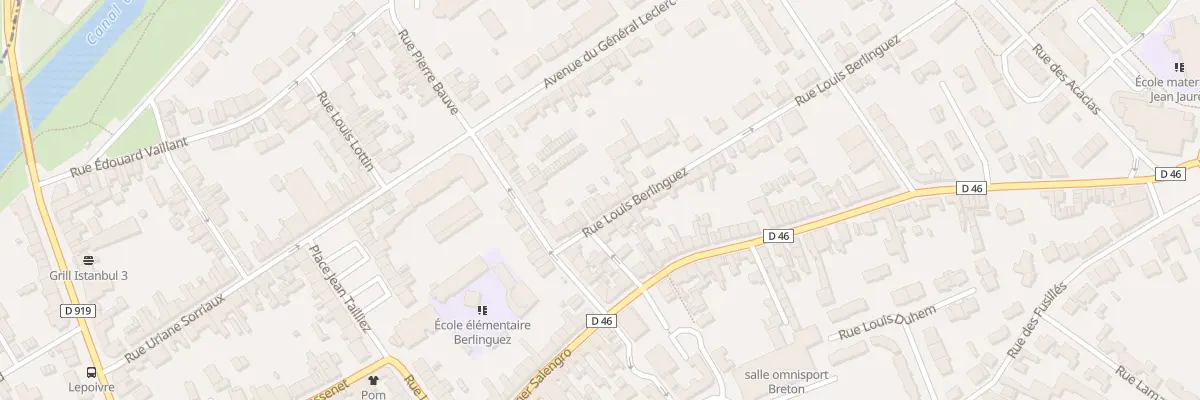 Plan du 11 Rue Louis Berlinguez à Courrières