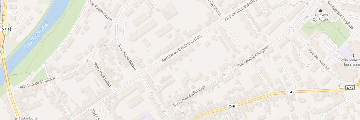 Plan du 18 Av du General Leclerc à Courrières