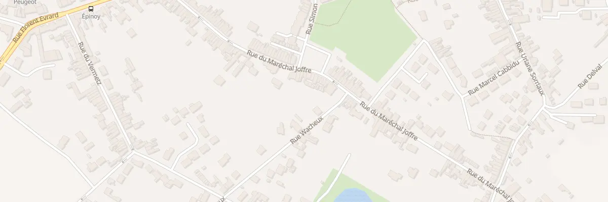 Plan du 66 Rue du Maréchal Joffre à Carvin