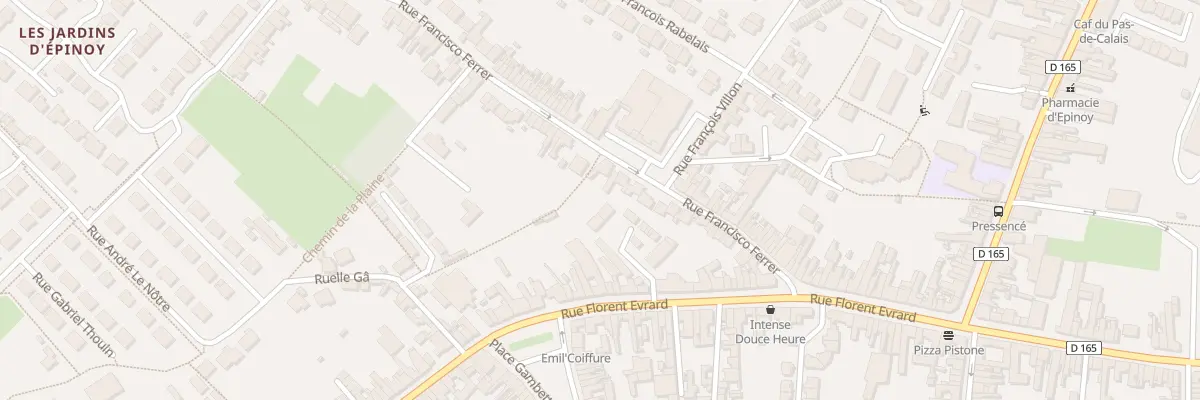 Plan du 46B Rue Florent Evrard à Carvin