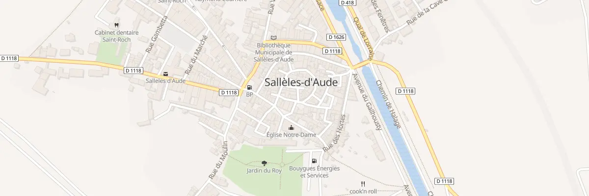 Plan du 5 Rue des Fortifications à Sallèles-d’Aude