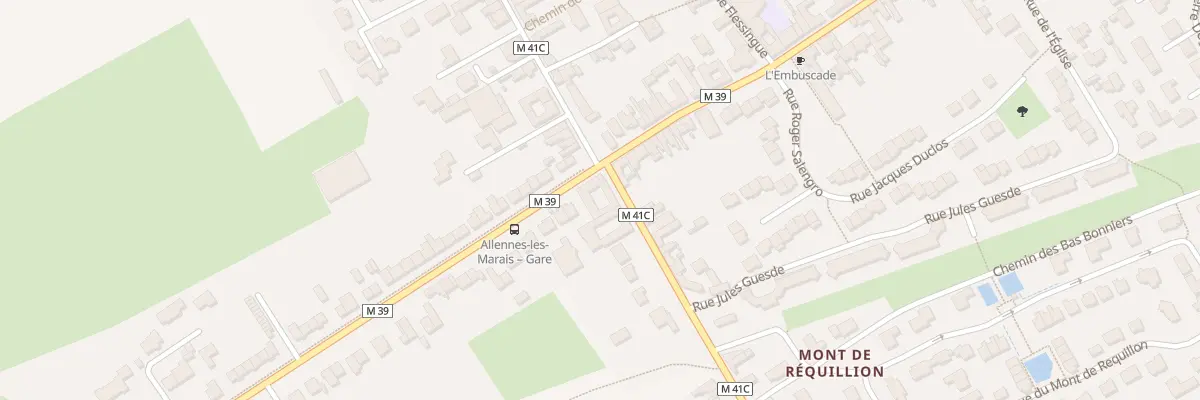 Plan du 64F Rue du Général De Gaulle à Allennes-les-Marais