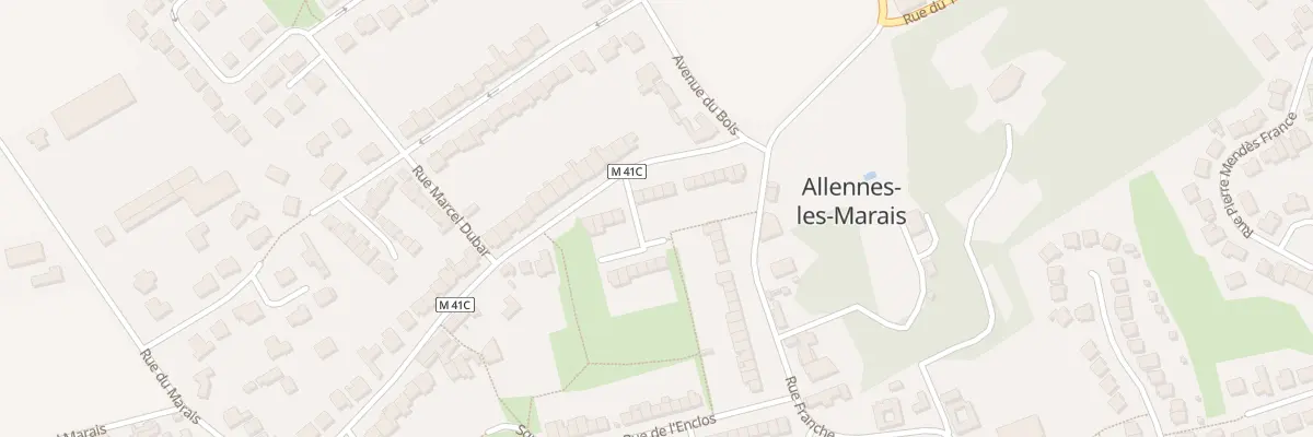 Plan du 70 Rue de la Rive à Allennes-les-Marais