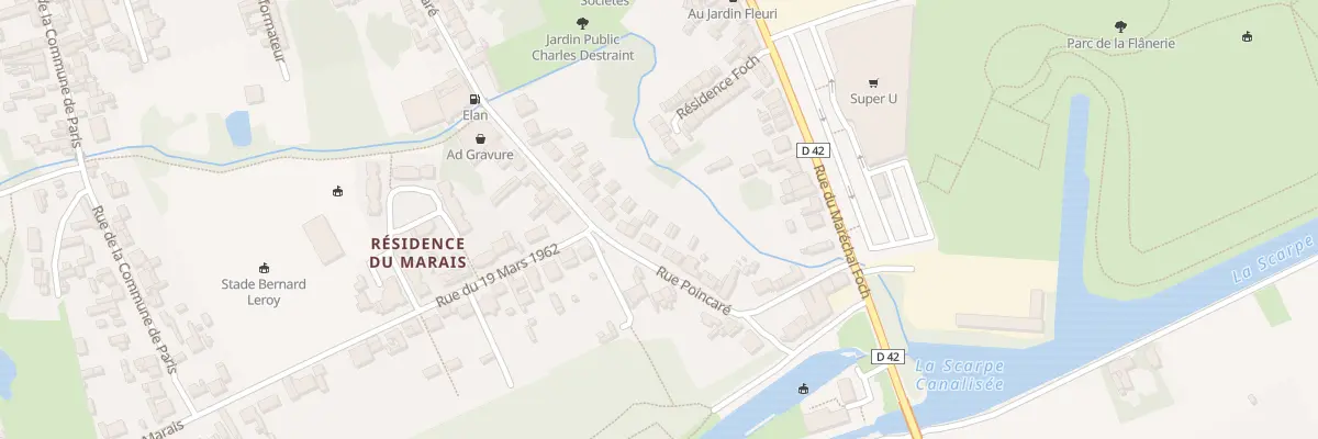 Plan du 48 Rue Poincare à Biache-Saint-Vaast