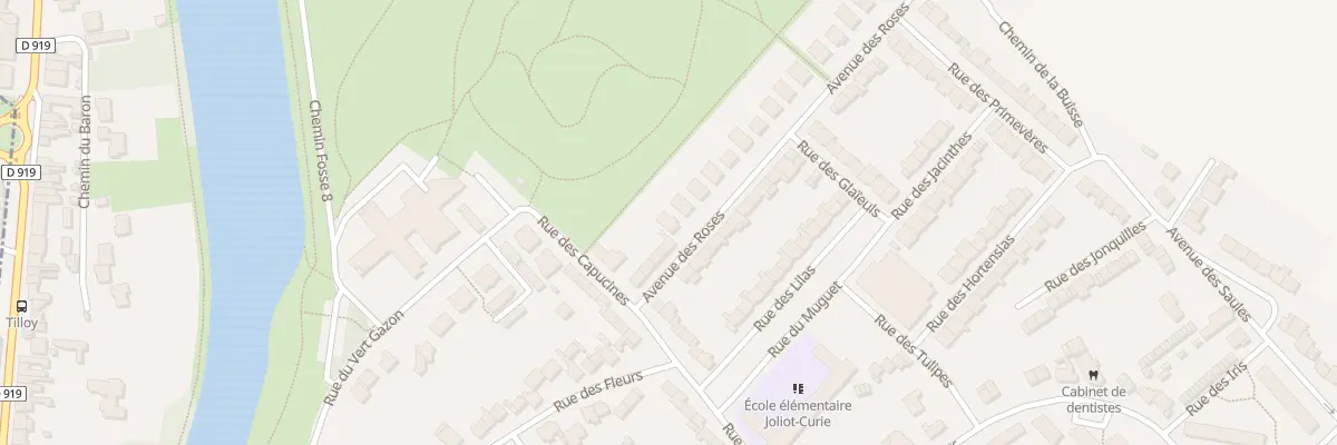 Plan du 9 Av des Roses à Courrières