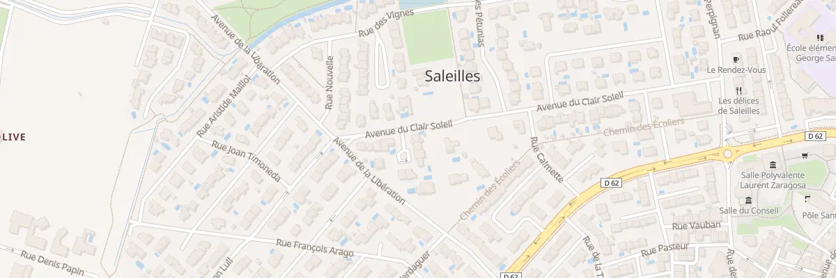 Plan du 1 Pl Torres à Saleilles