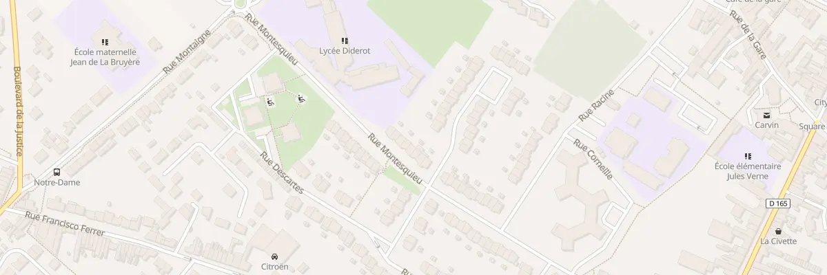 Plan du 7 Rue Montesquieu à Carvin