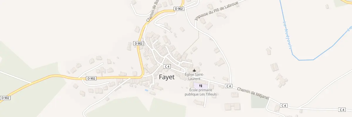 Plan du 5095 Fayet à Fayet