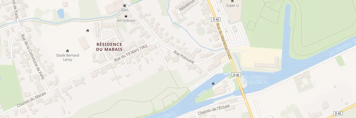 Plan du 21B Rue Poincare à Biache-Saint-Vaast
