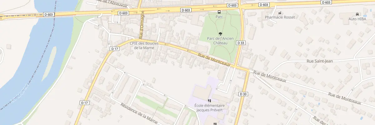 Plan du 54 Rue de Montceaux à Trilport