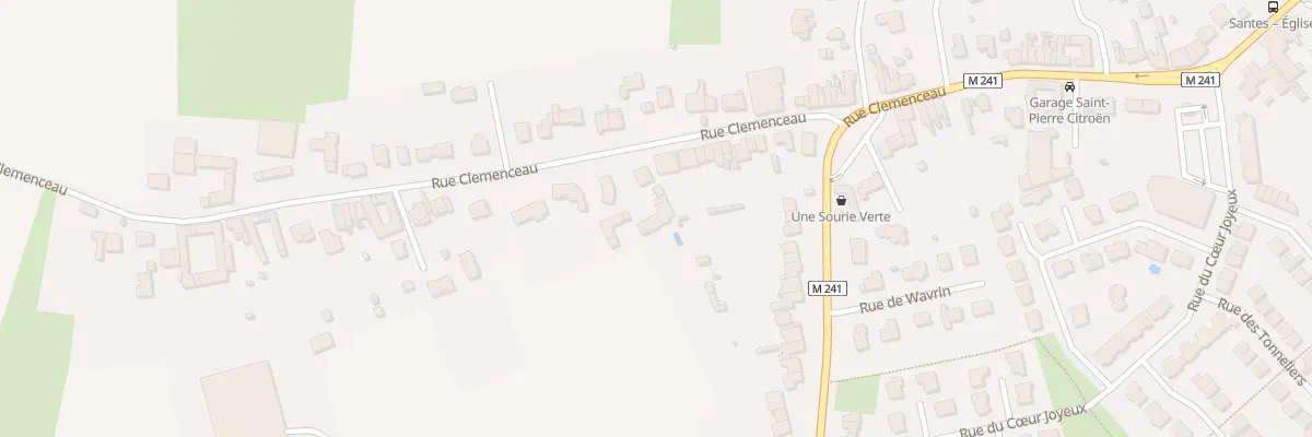 Plan du 81B Rue Clémenceau à Santes
