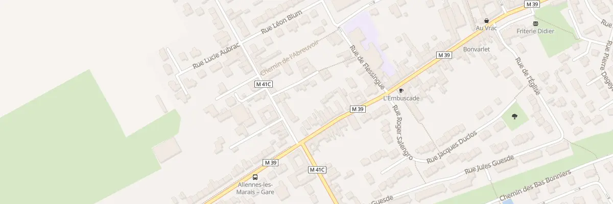 Plan du 57 Rue du Général De Gaulle à Allennes-les-Marais