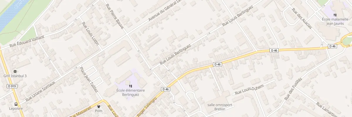 Plan du 8 Rue Louis Berlinguez à Courrières