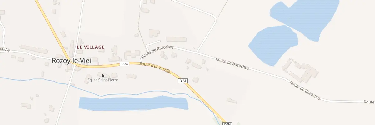 Plan du 160 Rte de Bazoches à Rozoy-le-Vieil
