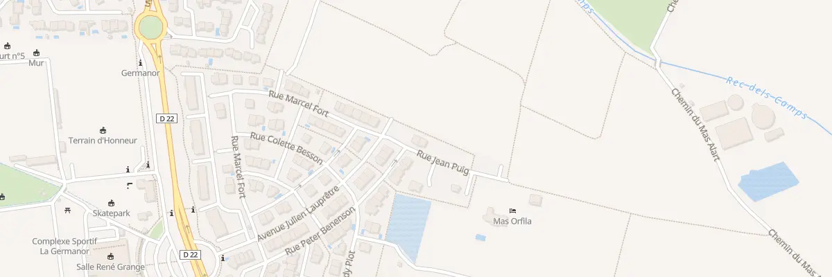 Plan du 3 Rue Jean Puig à Cabestany