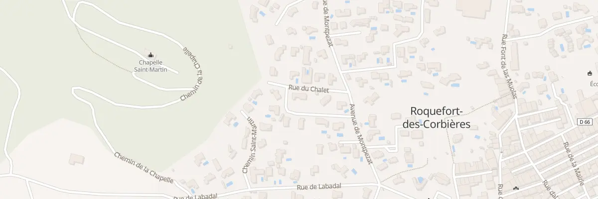 Plan du 5 Rue du Lotissement Pujol à Roquefort-des-Corbières