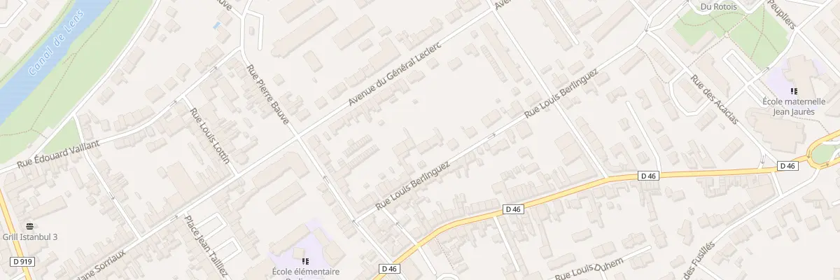 Plan du 19 Rue Louis Berlinguez à Courrières