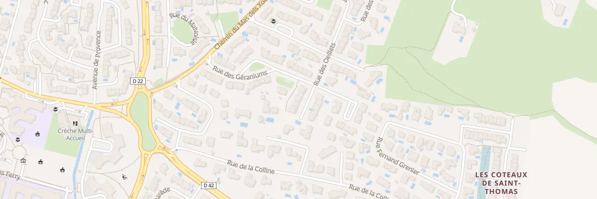 Plan du 22 Rue des Oeillets à Cabestany