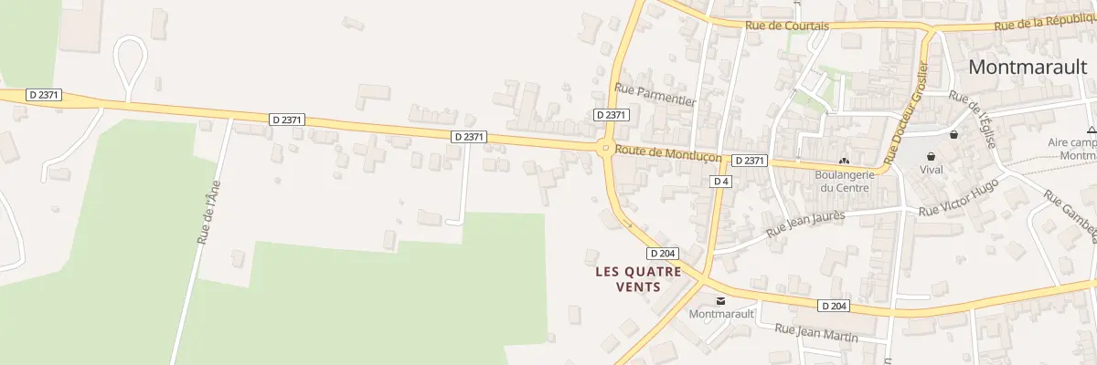 Plan du 21 Rte de Montlucon à Montmarault