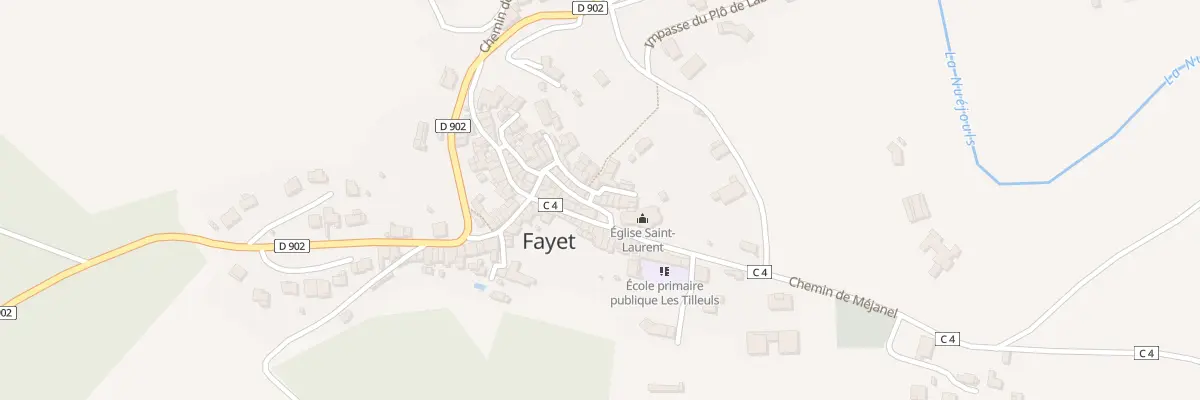 Plan du 5083 Fayet à Fayet