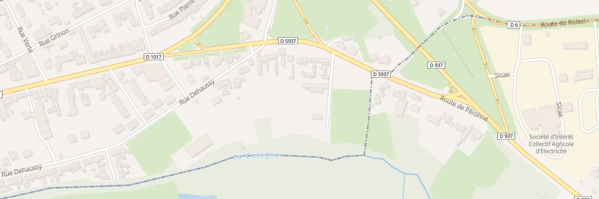 Plan du 92 Rue Faubourg de Bretagne à Péronne