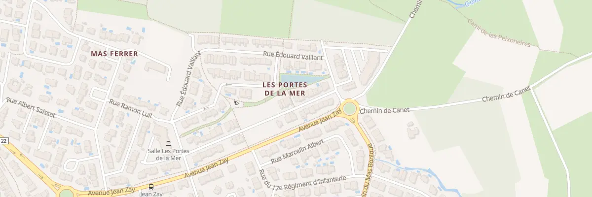 Plan du 14 Rue Voltaire à Cabestany